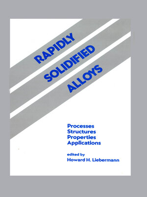 cover image of Rapidly Solidified Alloys